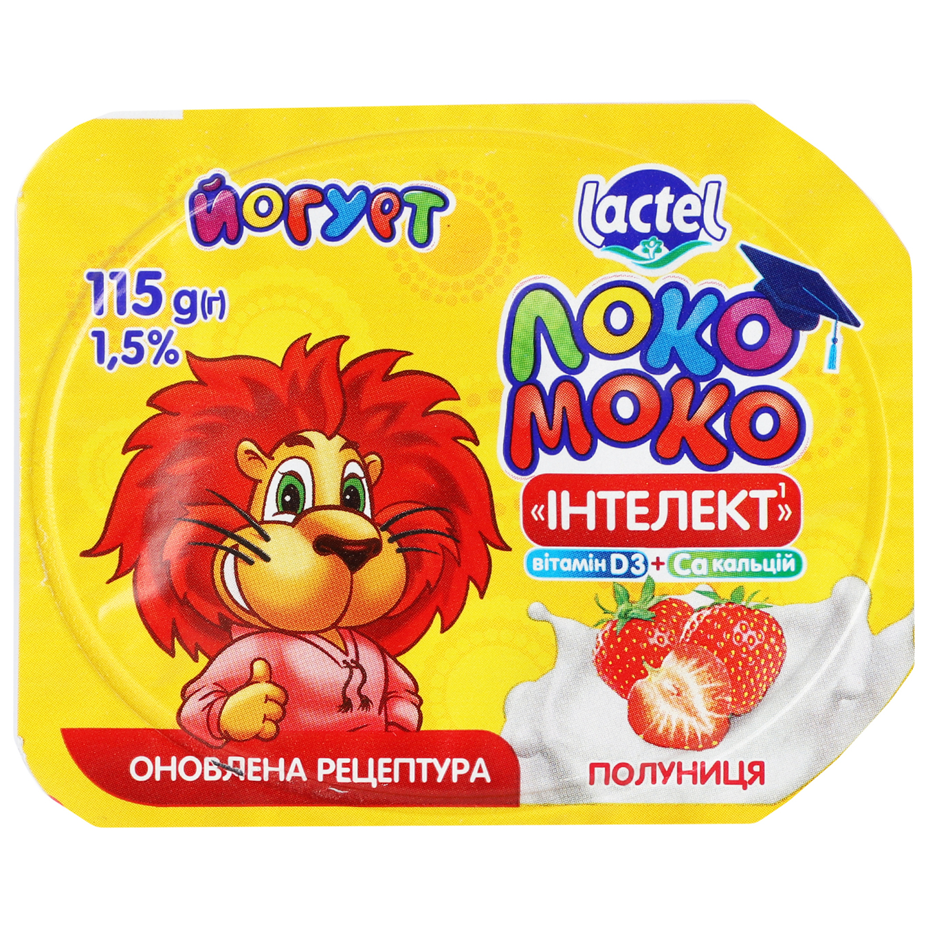 Yogurt Loko Moko with strawberries 1.5% 115g 3