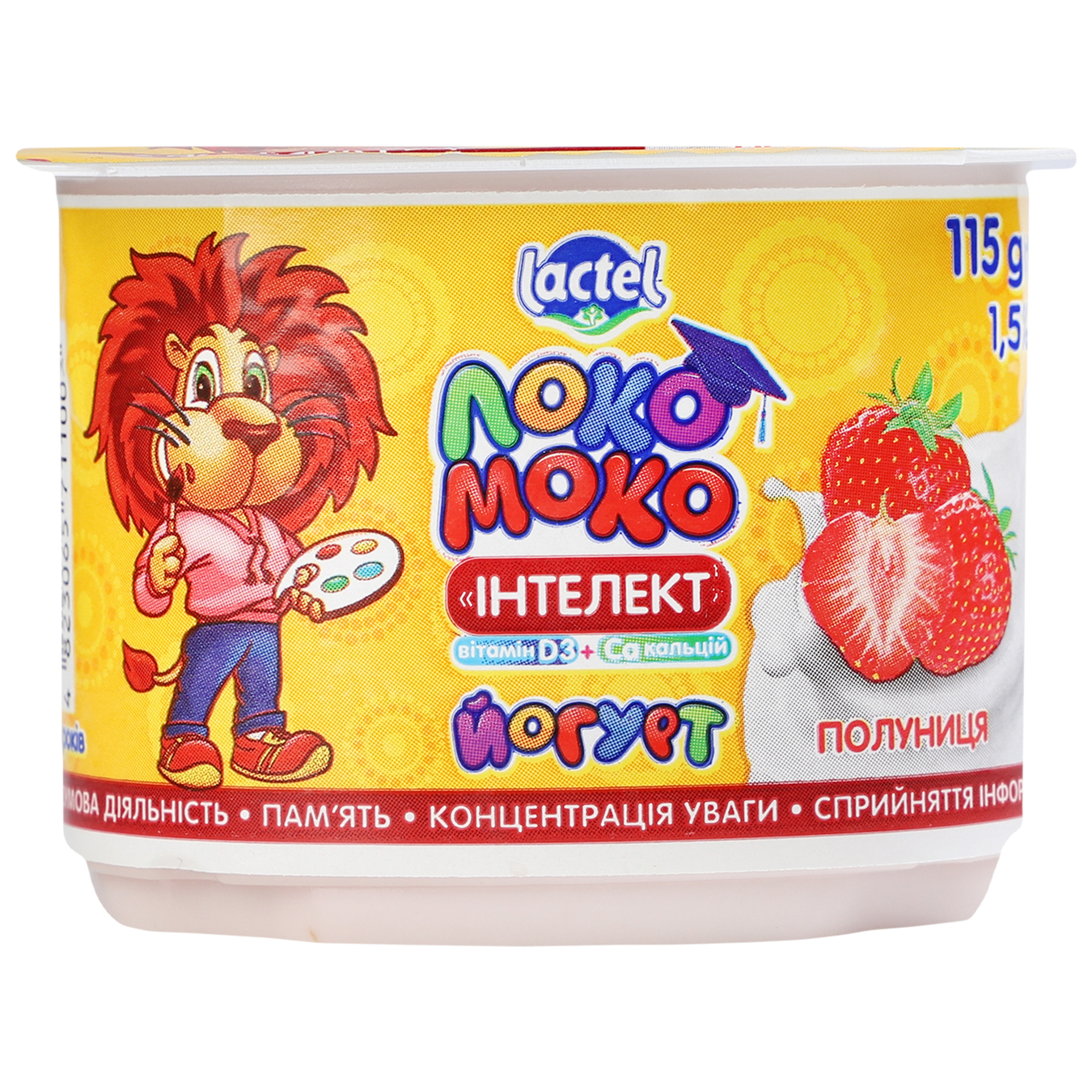 Yogurt Loko Moko with strawberries 1.5% 115g