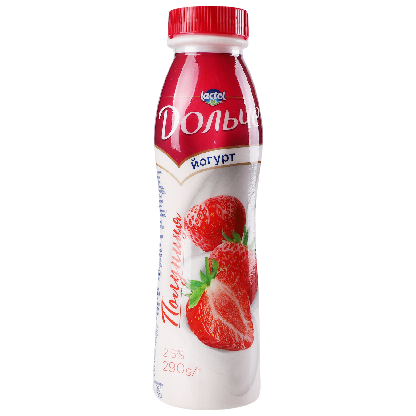 Lactel Dolce Strawberry Flavored Yogurt 2,5% 290g 2