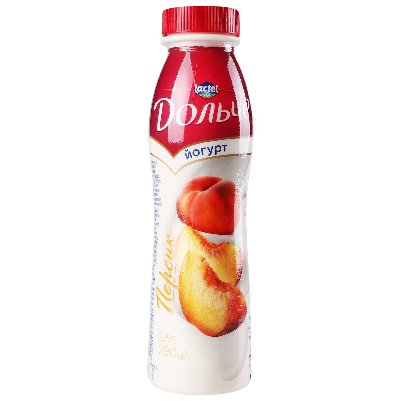 Lactel Dolce Peach Flavored Yogurt 2,5% 290g 2
