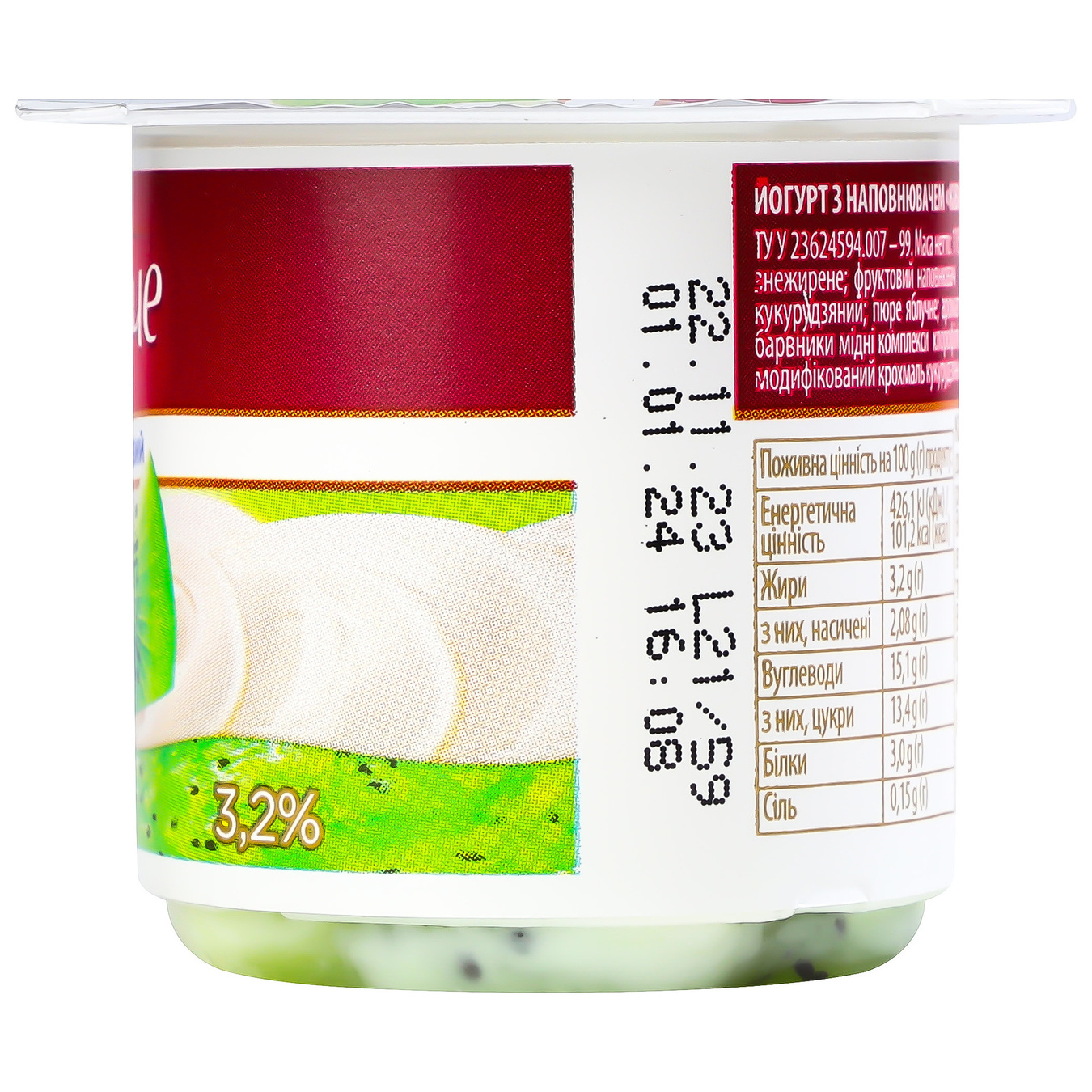 Dolce Yogurt Kiwi two-layer 3,2% 115g 5