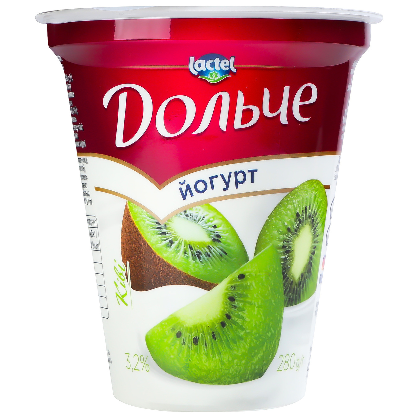 Lactel Dolce Kiwi Flavored Yogurt 3,2% 280g 3