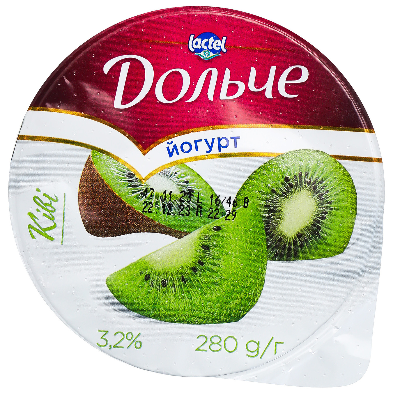 Lactel Dolce Kiwi Flavored Yogurt 3,2% 280g 6