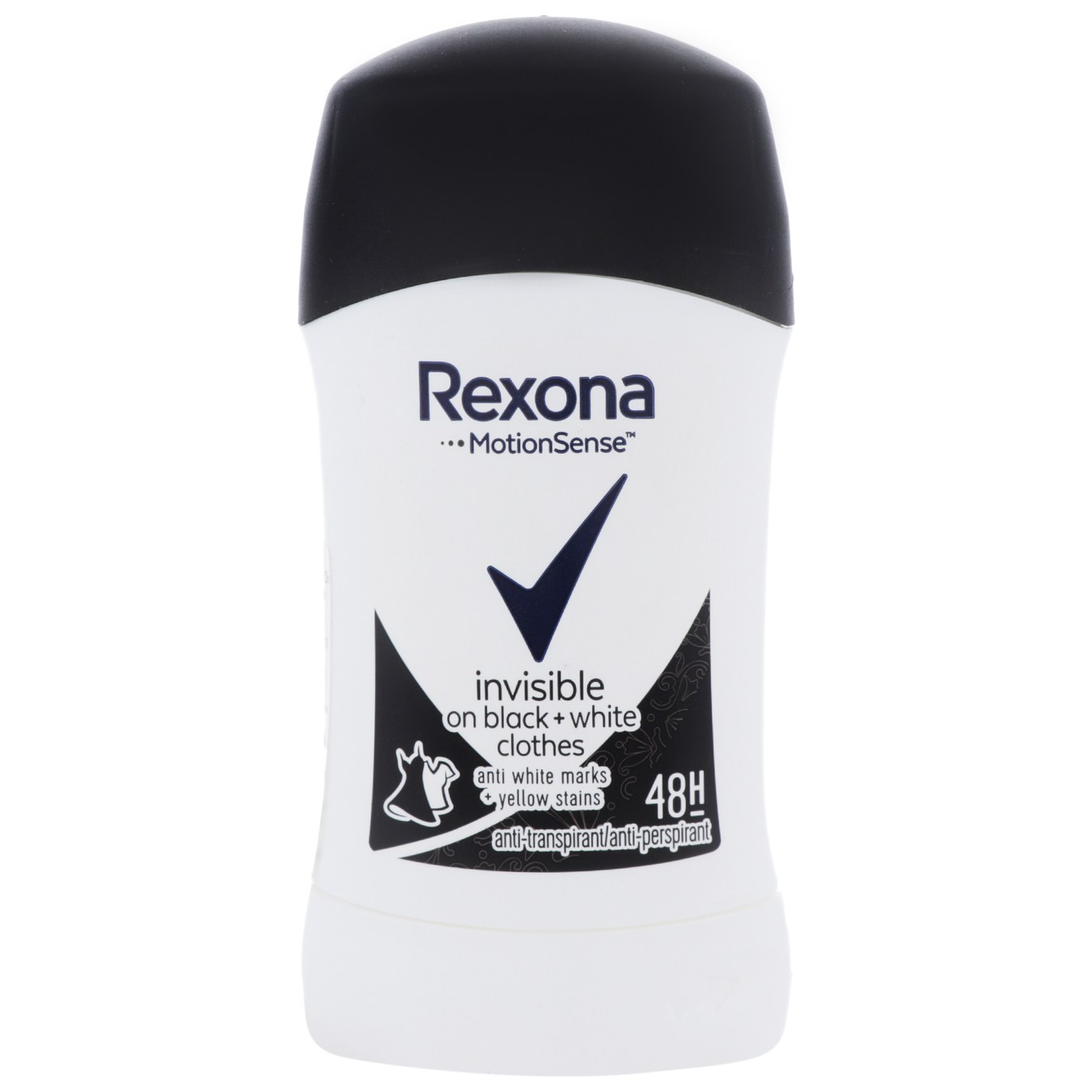 Rexona antiperspirant pencil invisible on black and white clothes 40ml
