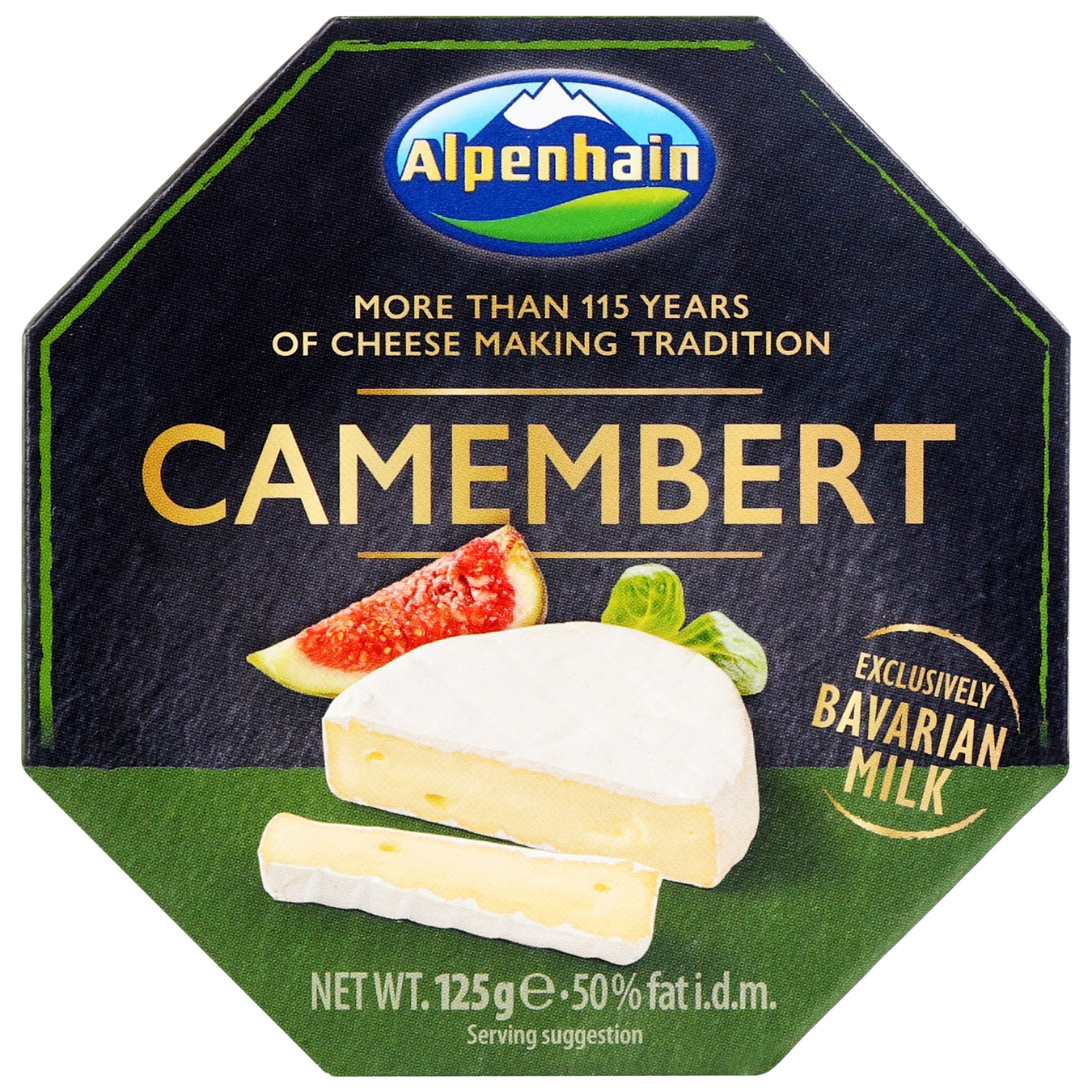 Сыр Alpenhain Camembert Select 50% 125г ᐈ Купить по выгодной цене от Novus