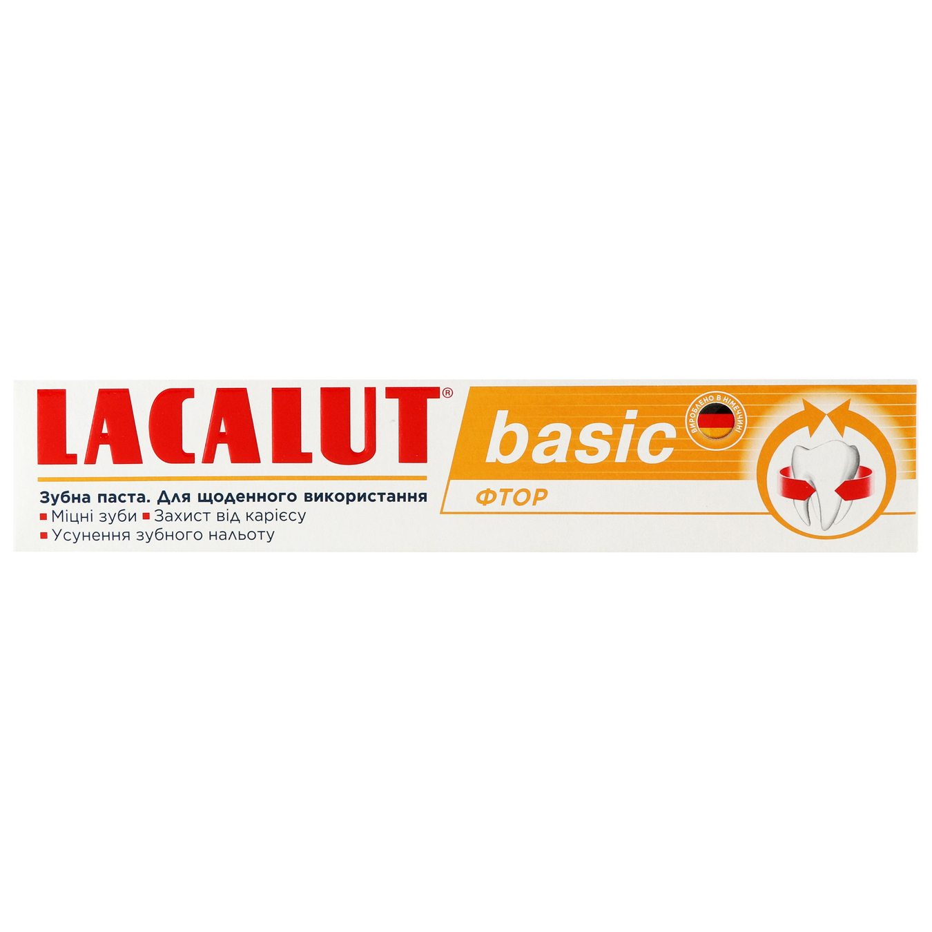 Паста зубна Lacalut вasic фтор 75мл