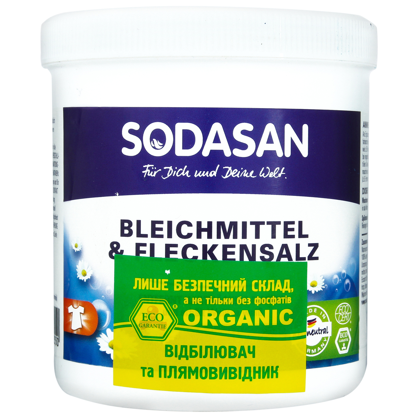 Sodasan means for bleaching and removing persistent impurities organic oxygen 500g