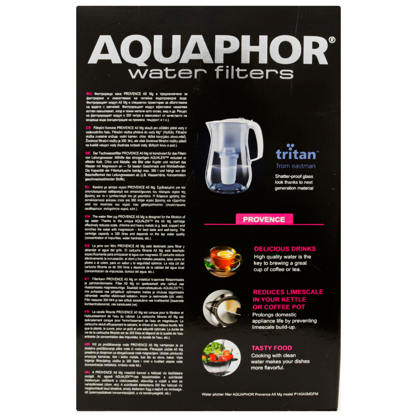 Water purifier jug Aquaphor Provence black 2