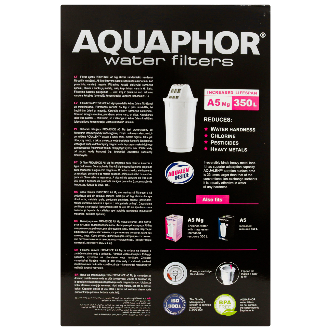 Water purifier jug Aquaphor Provence black 3