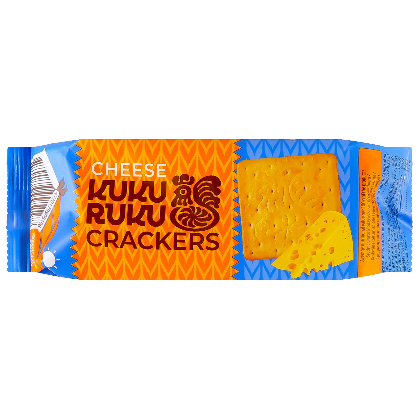 Крекер KUKU RUKU зі смаком сиру 72г