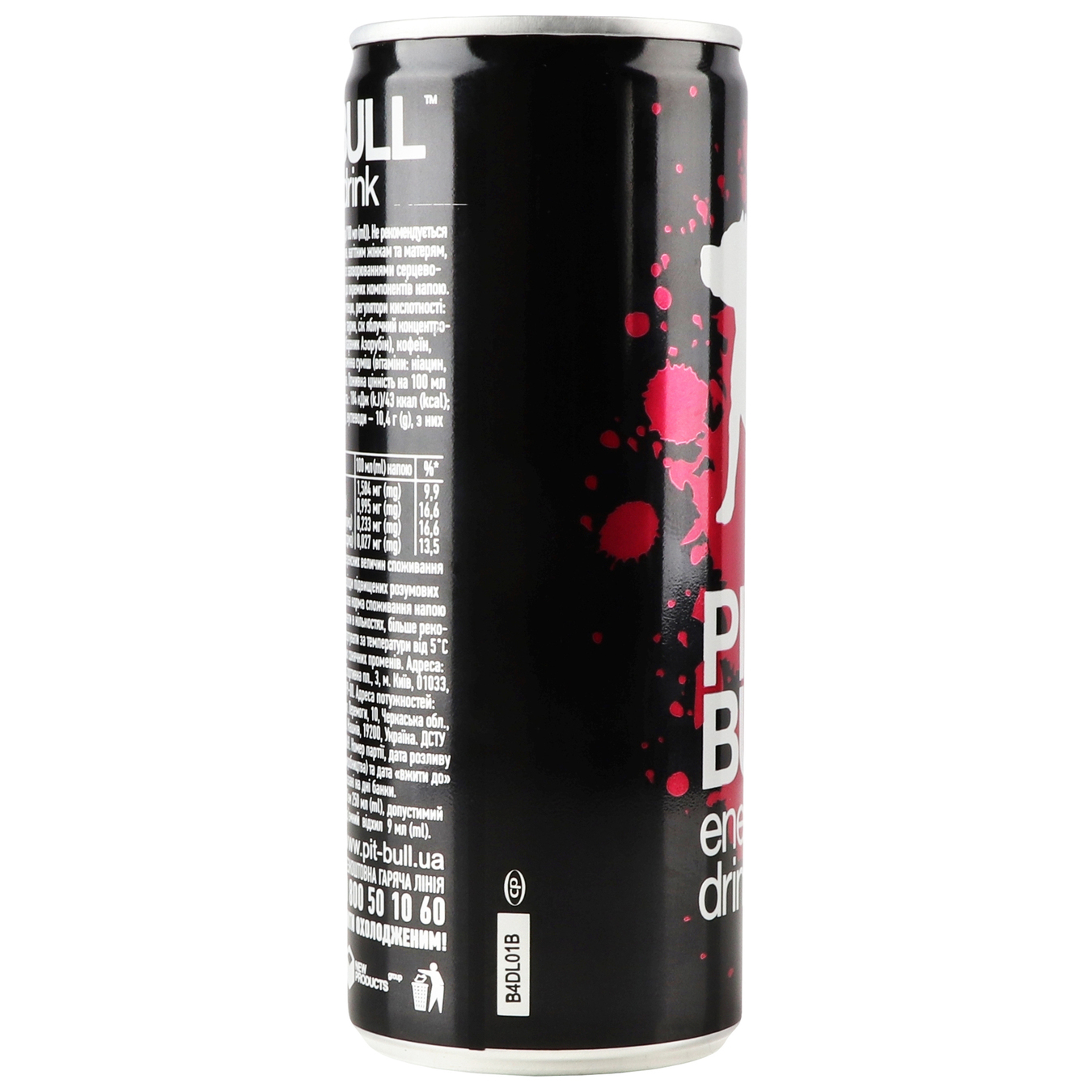 Pit Bull energy drink 0.25 l iron can 3