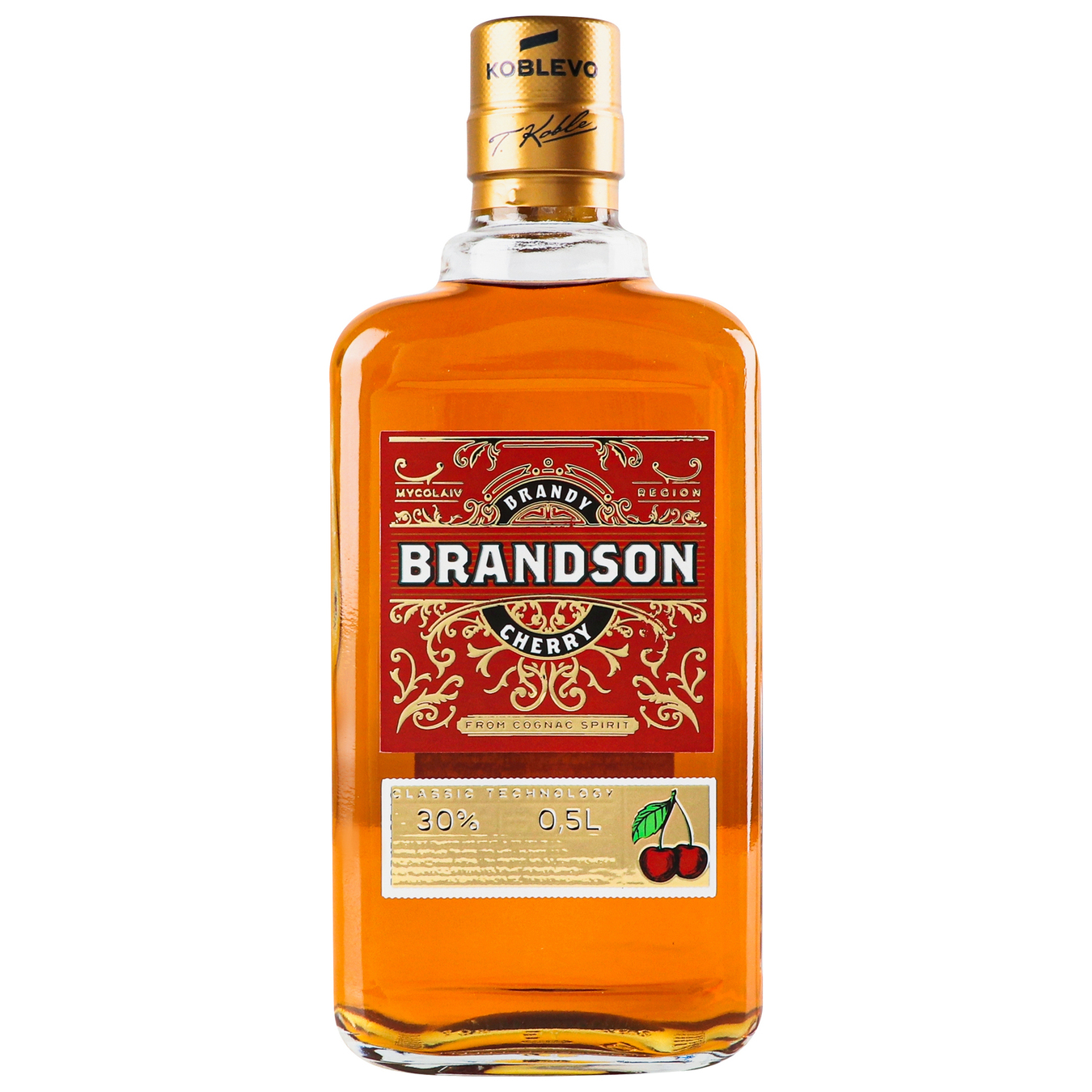 Напій алкогольний Brandson Зваблива Вишня 30% 0,5л