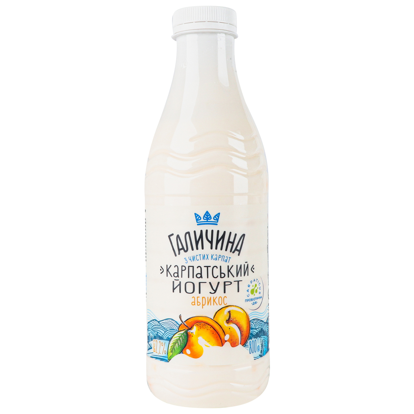 Yogurt Halychyna Apricot 2.2% 800g