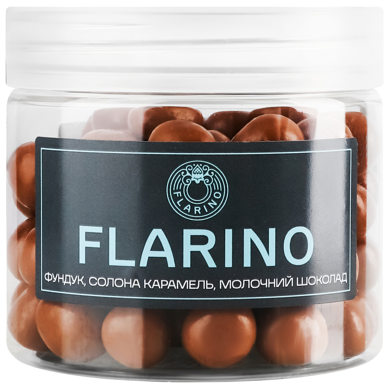 Фундук Flarino в соленой карамели покрыт молочным шоколадом 180г.