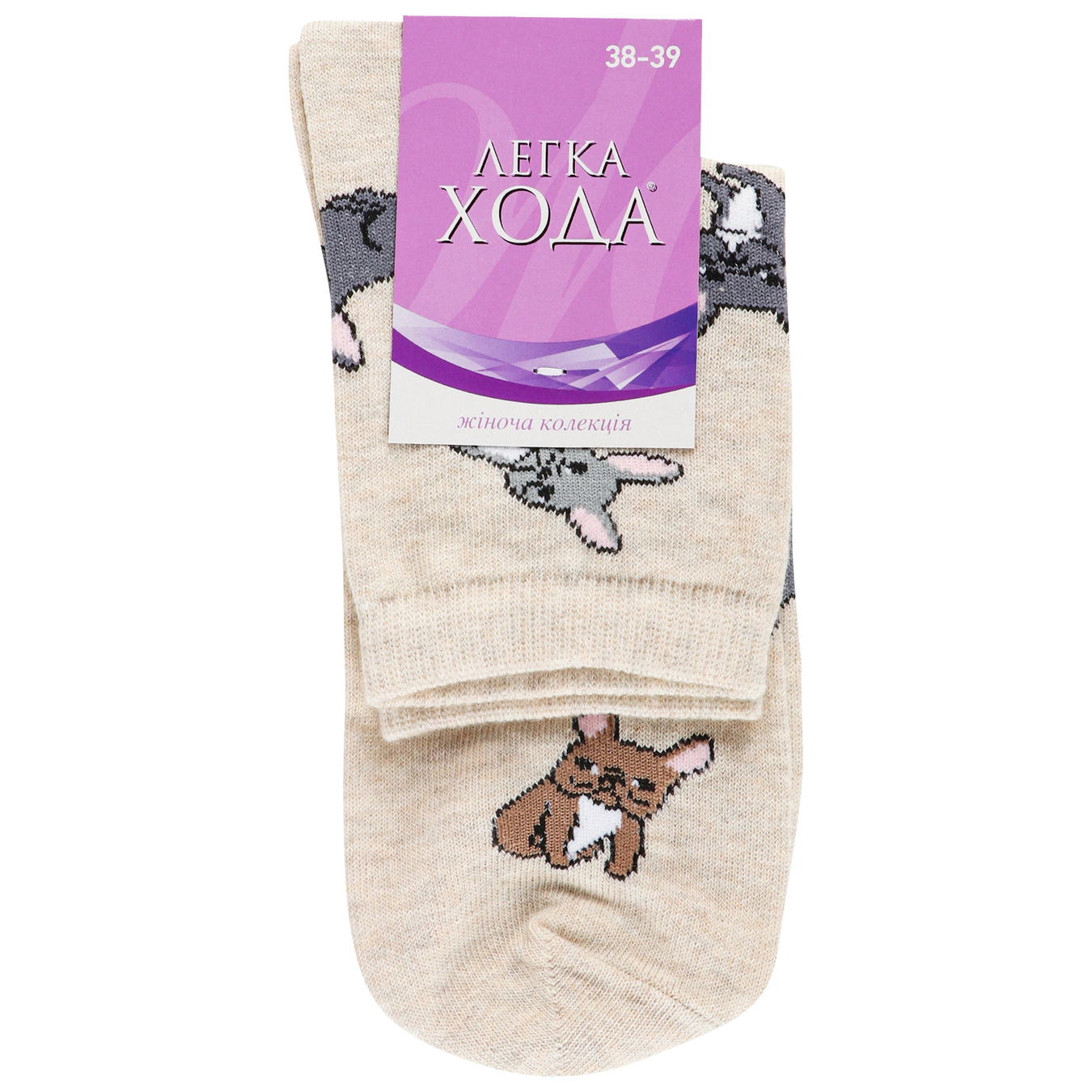 Women's socks Easy walk 5422 beige melange size 25