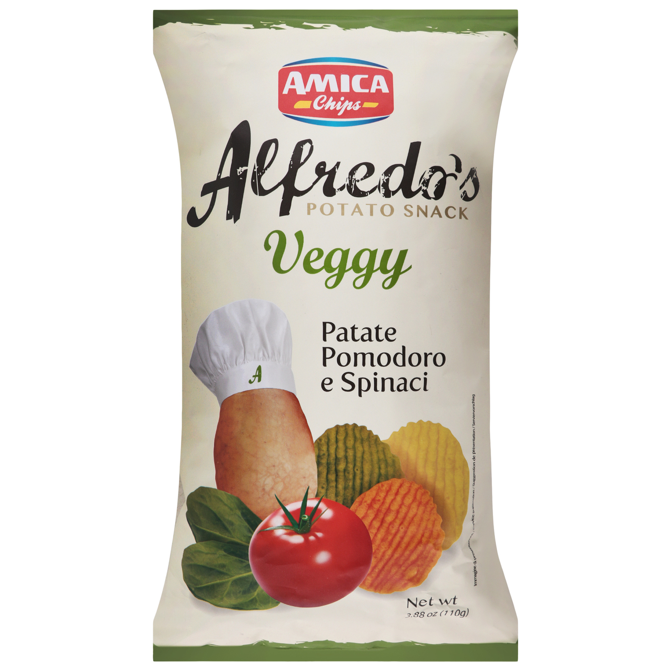 Чіпси Amica картопляні зі смаком овочів 110г