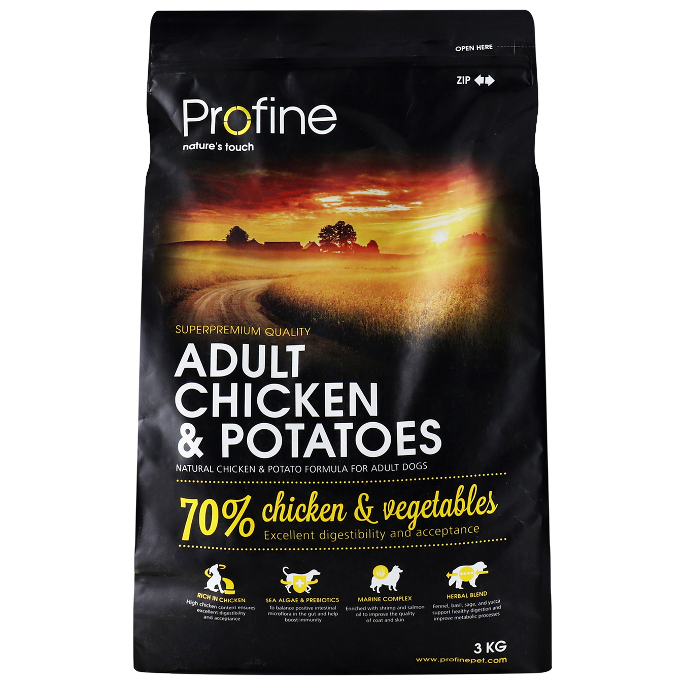 Dry dog food Profine with chicken and potatoes 3 kg