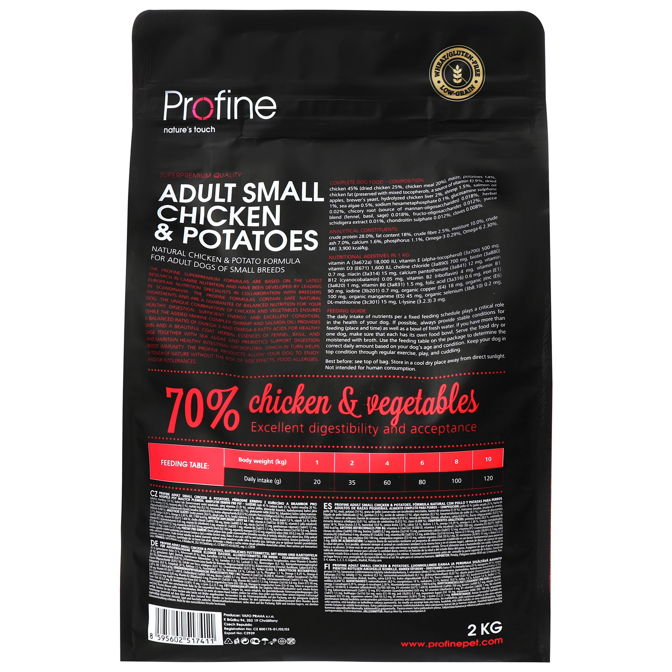 Profine dry dog food for small breeds with chicken 2 kg 2
