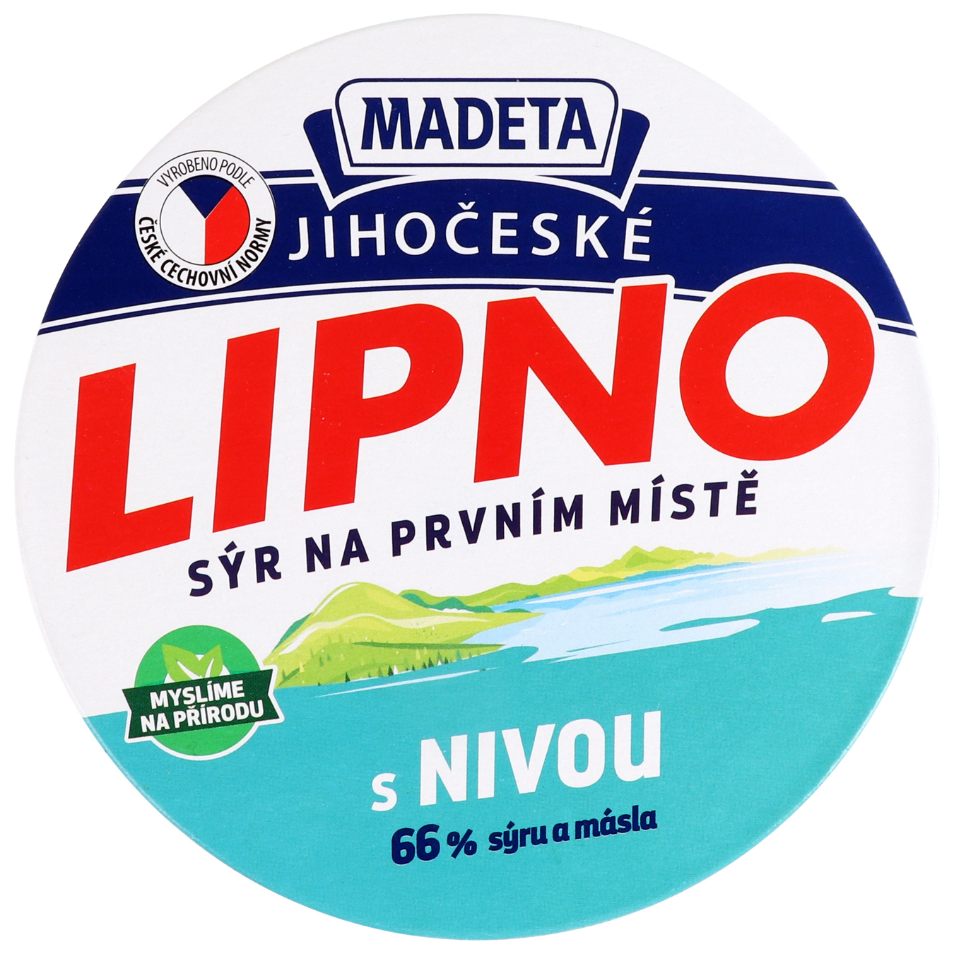 Сир плавлений Madeta Lipno з блакитною пліснявою 60% 17,5г