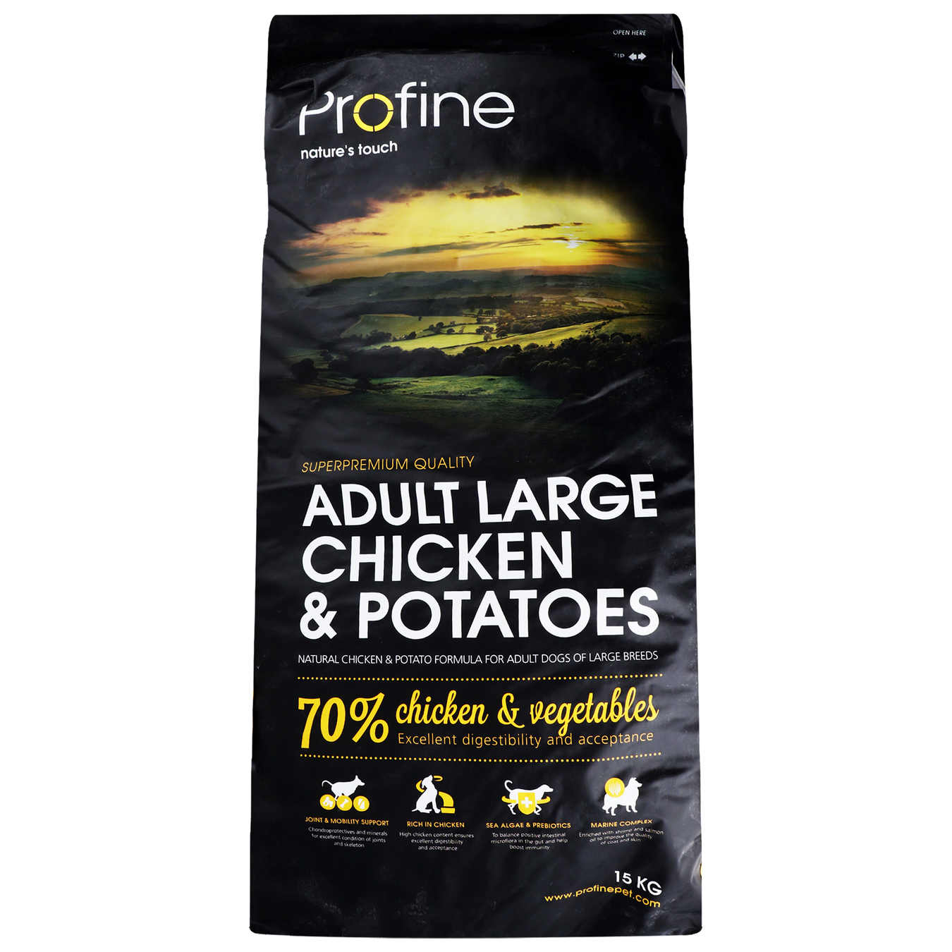 Profine dry dog food of large breeds with chicken 15 kg