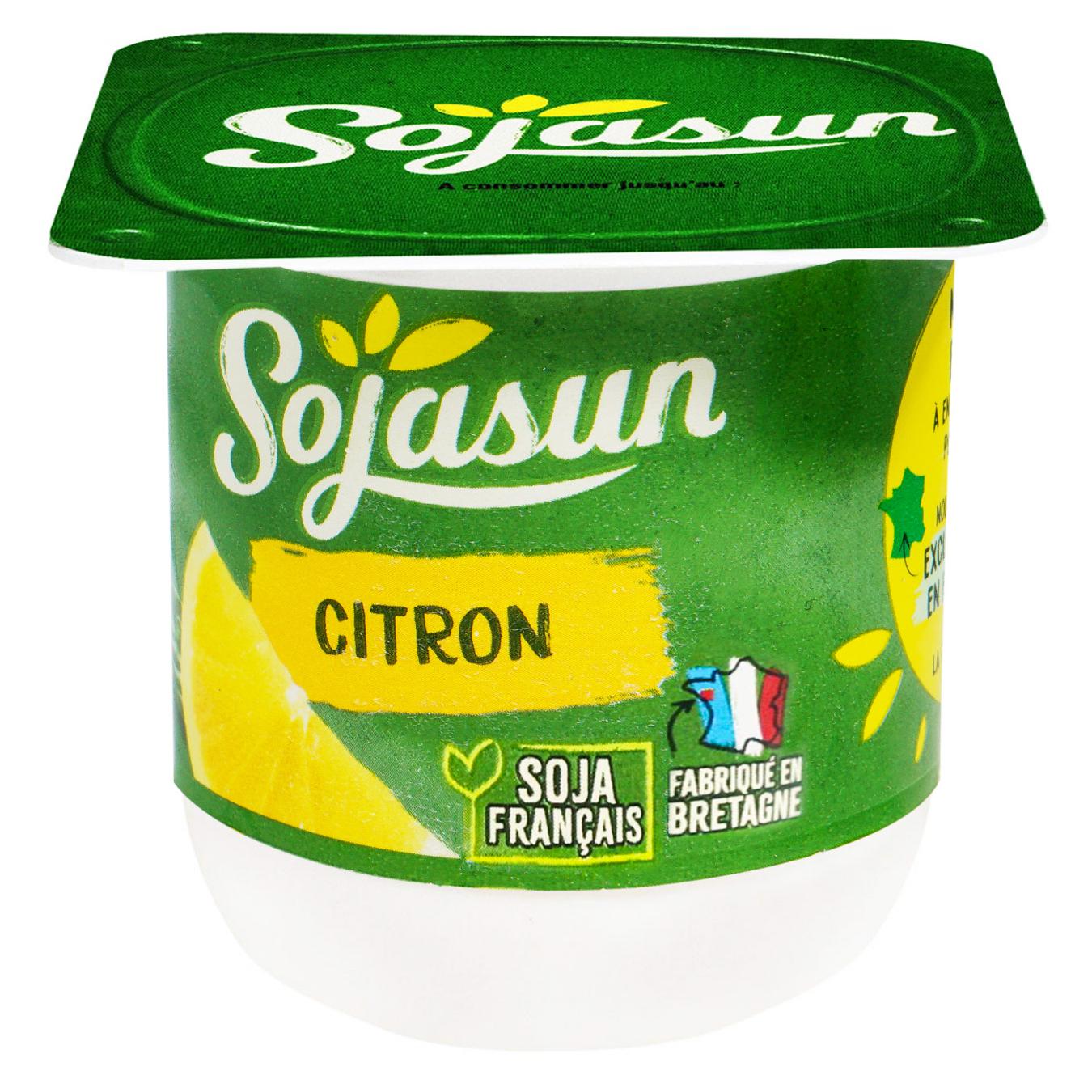 Йогурт соєвий Sojasun лимон з м'якоттю 100г