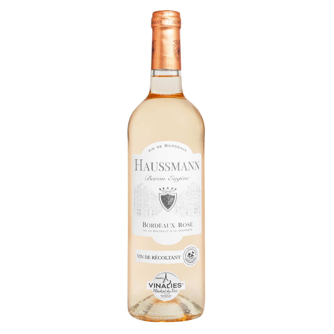 Вино Haussmann Baron Eugene Bordeaux розовое сухое 12,5% 0,75л