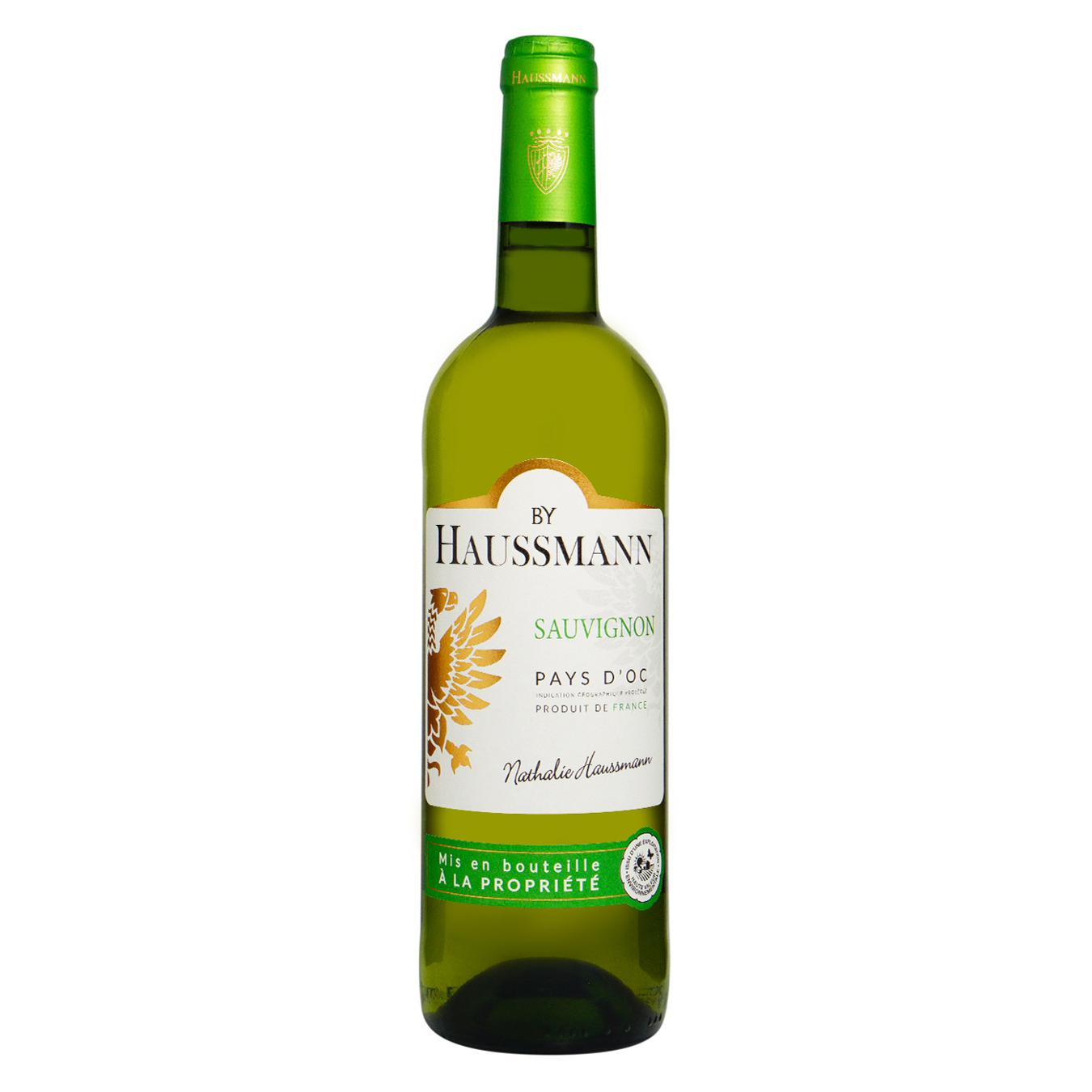 Вино Haussmann Sauvignon белое сухое 12,5% 0,75л