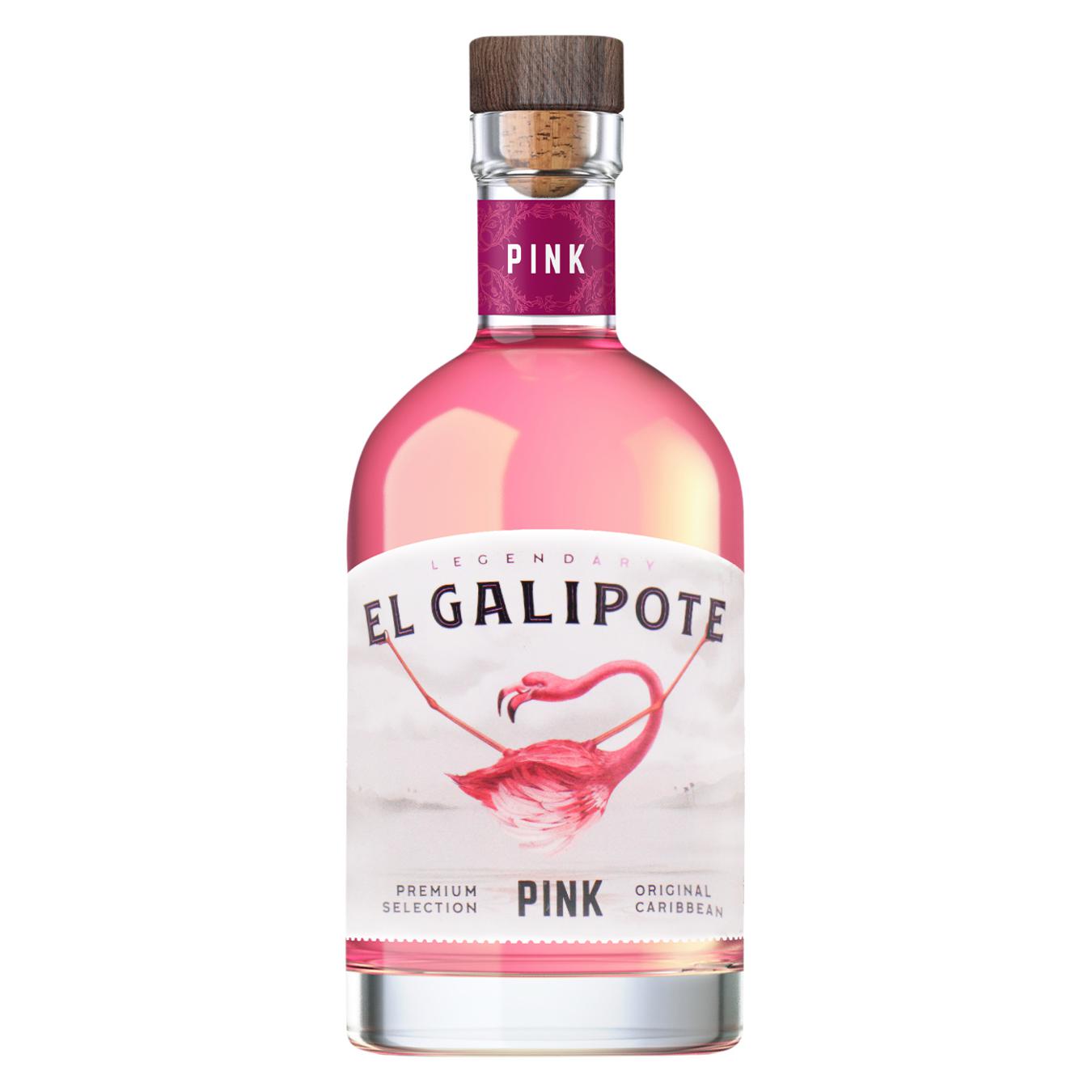 Alcoholic drink El Galipote Pink Spirit drink 37.5% 0.7 l