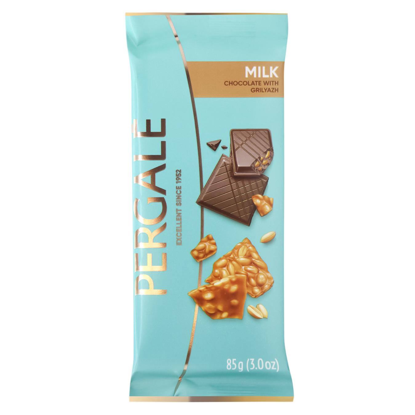 Pergale milk chocolate with crushed nuts 85g