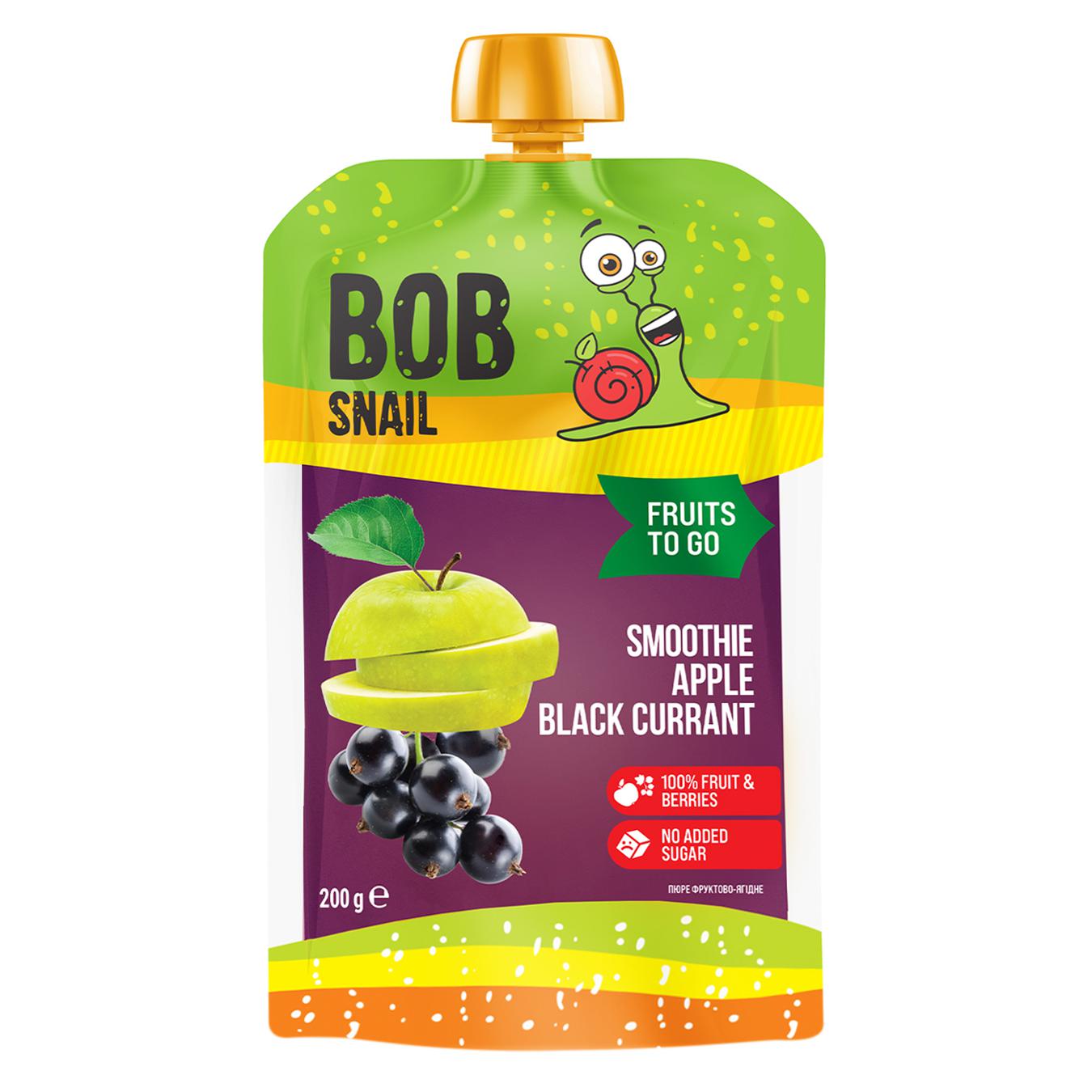 Смузі Bob Snail яблуко-чорна смородина 0,2л д/п