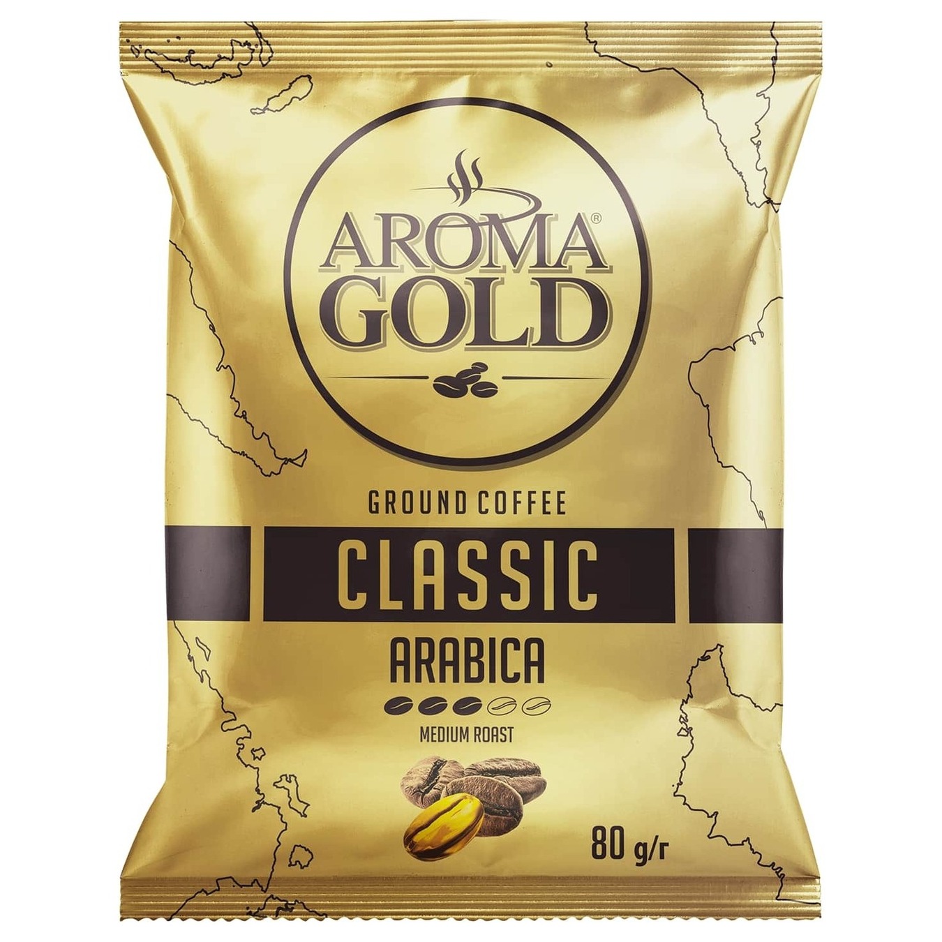 Кофе Aroma Gold Arabica молотый 80г