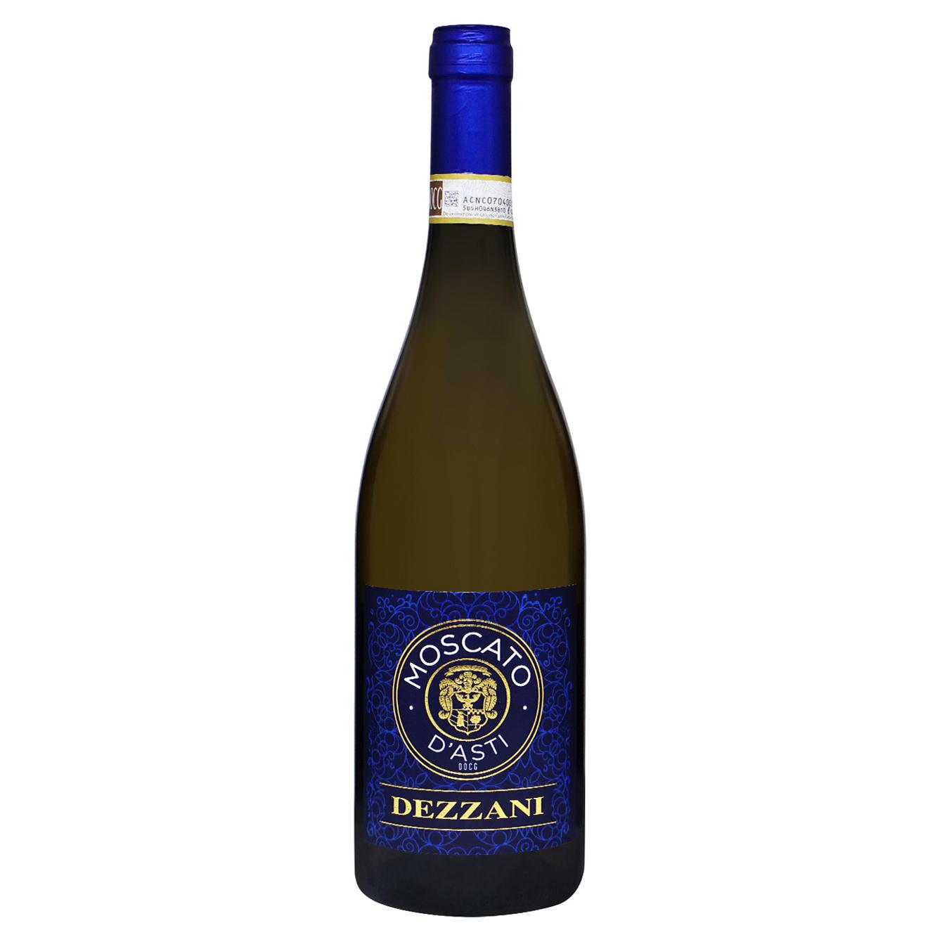 Вино Dezzani Moscato D`Asti DOCG біле солодке 5% 0,75л