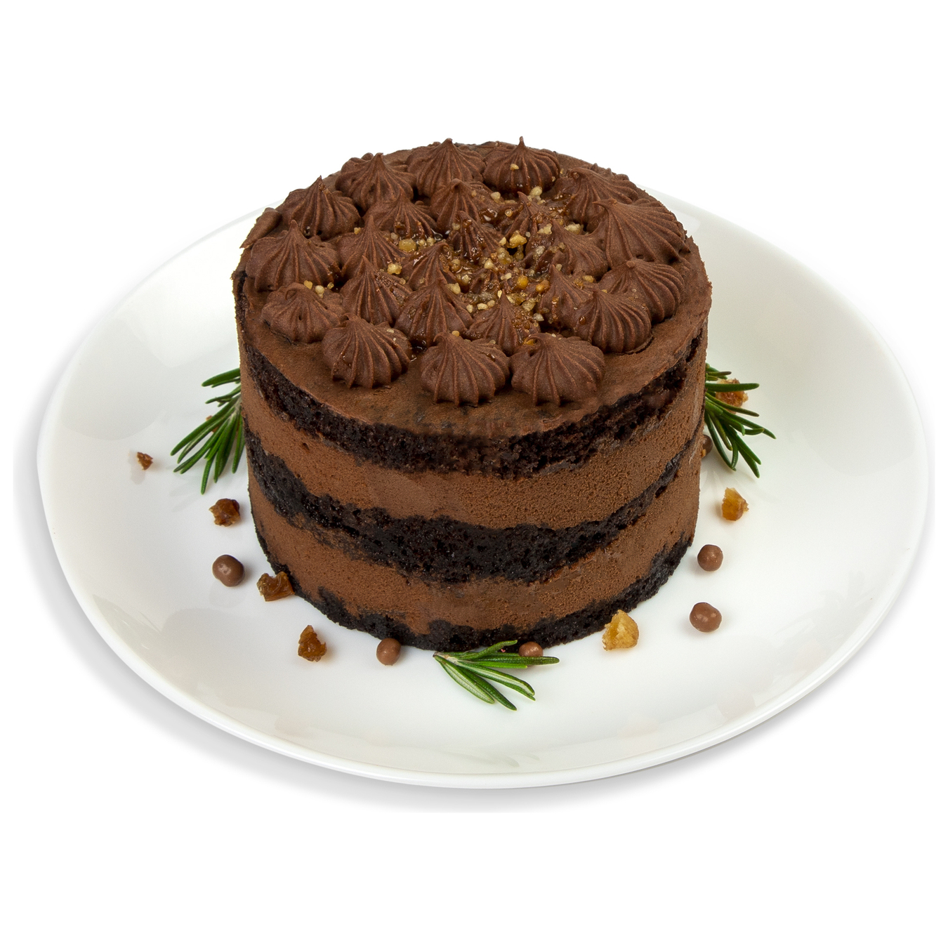 Бенто-торт Шоколадно-грильяжний 300г