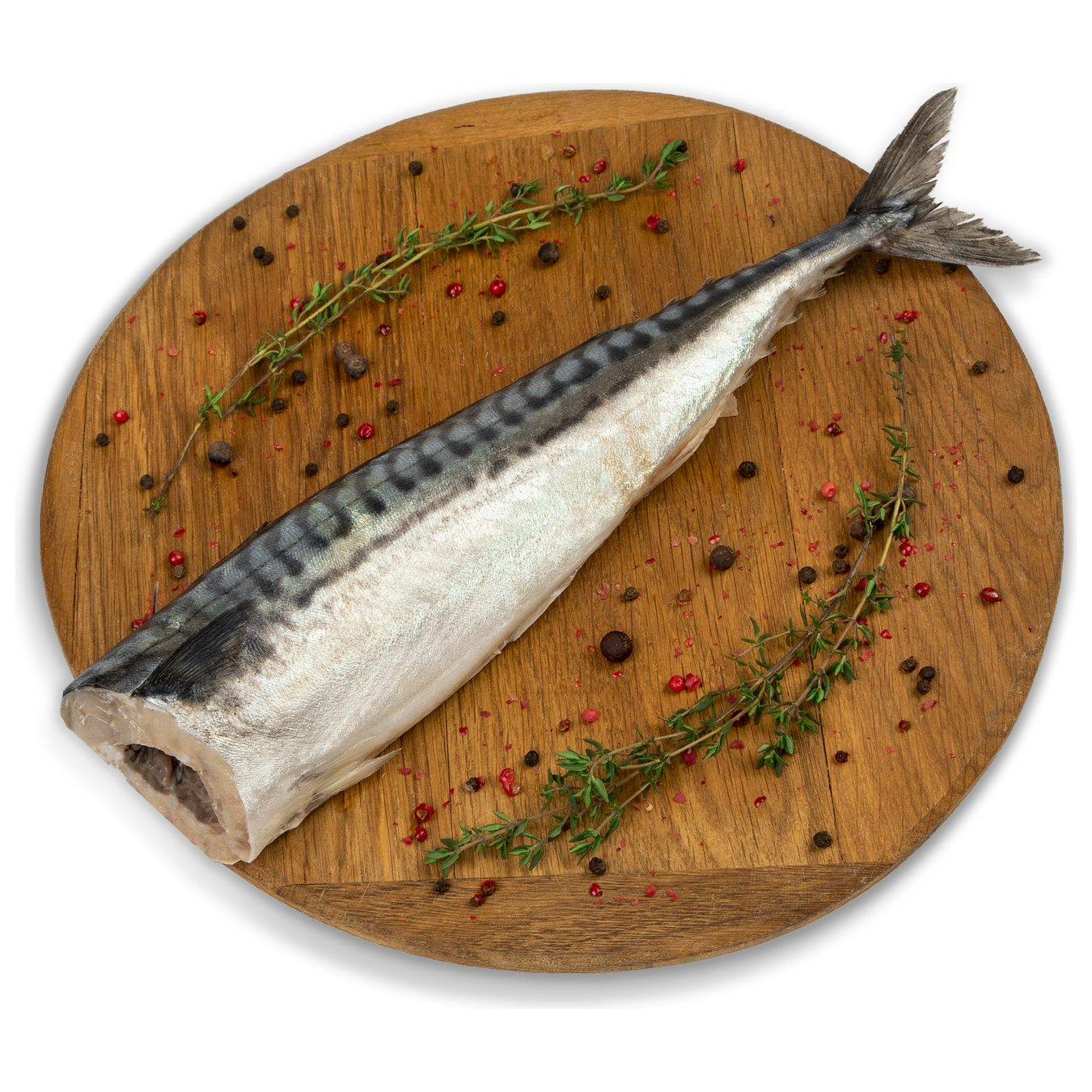 Patrana mackerel without a head is slightly salted