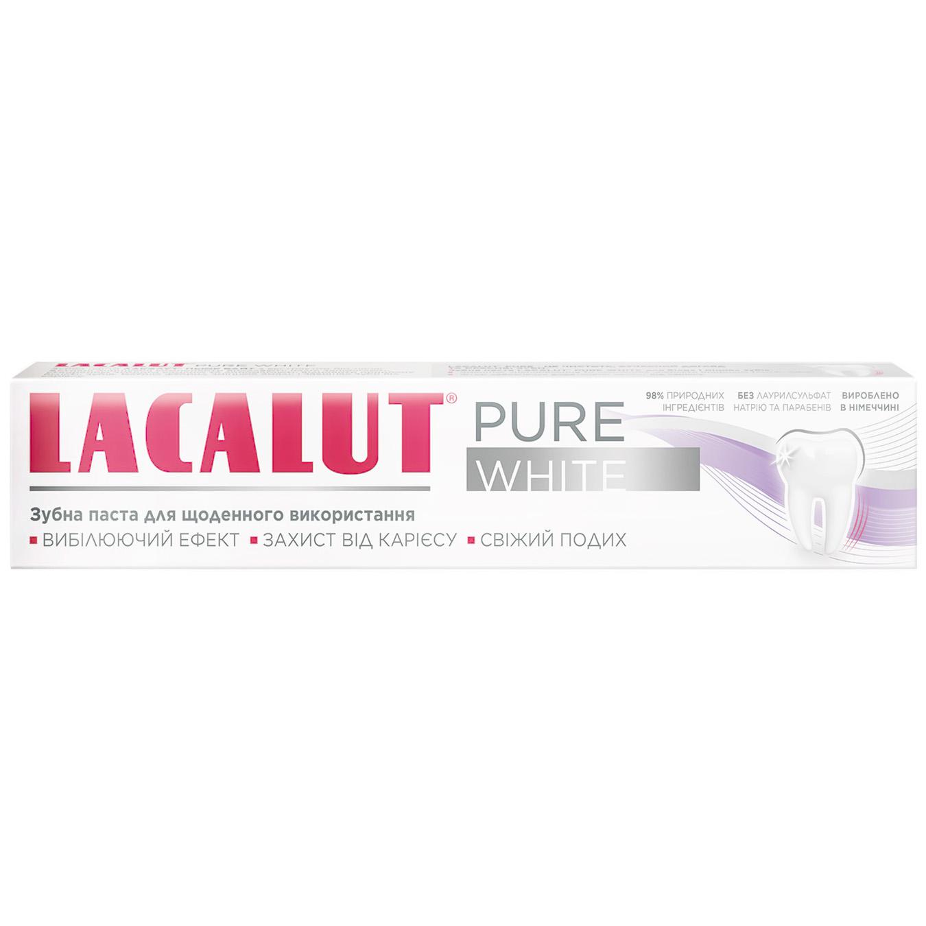 Паста зубная Lacalut pure white 75мл