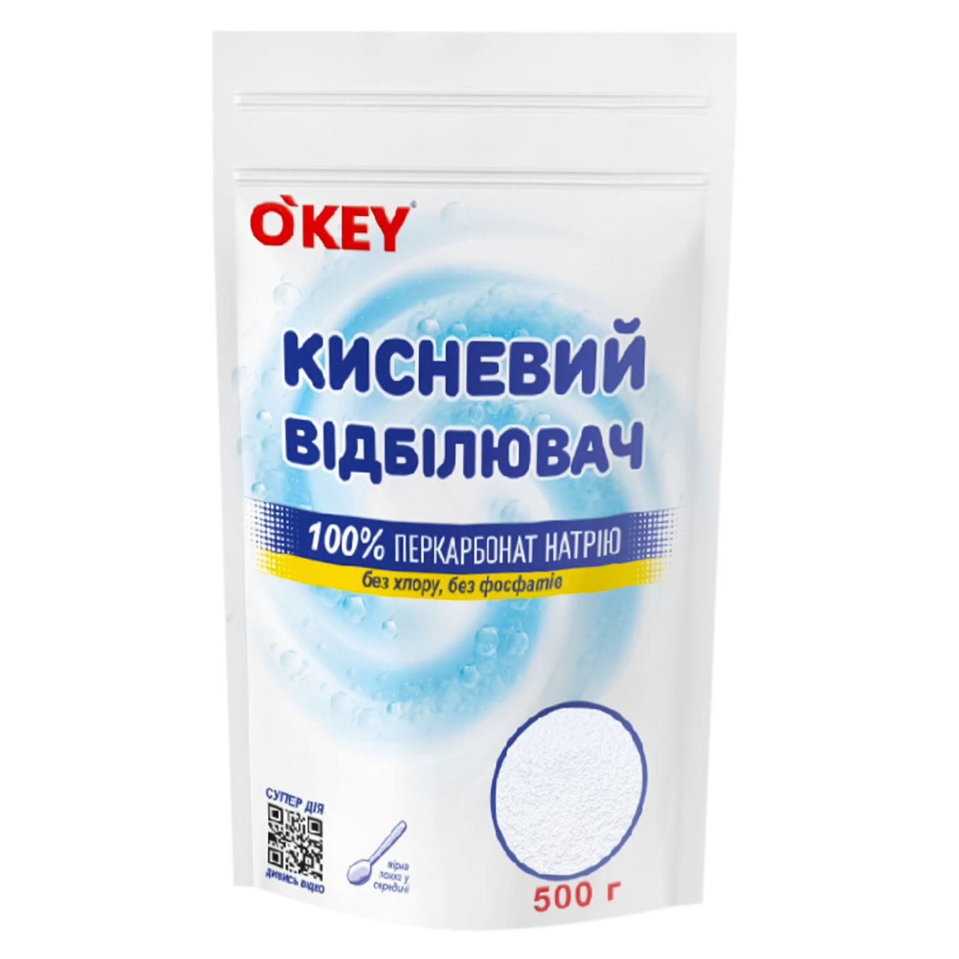 O`Key bleach for white clothes oxygen 100% doy-pack 500g