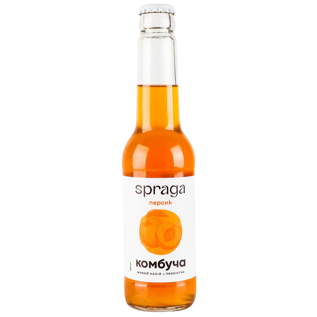 Drink SPRAGA kombucha peach 0.25 l glass