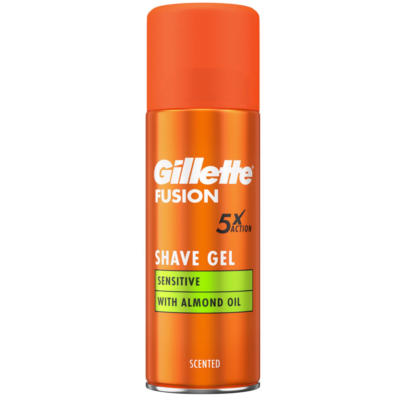 Гель для гоління Gillette Fusion для чутливої шкіри 75мл