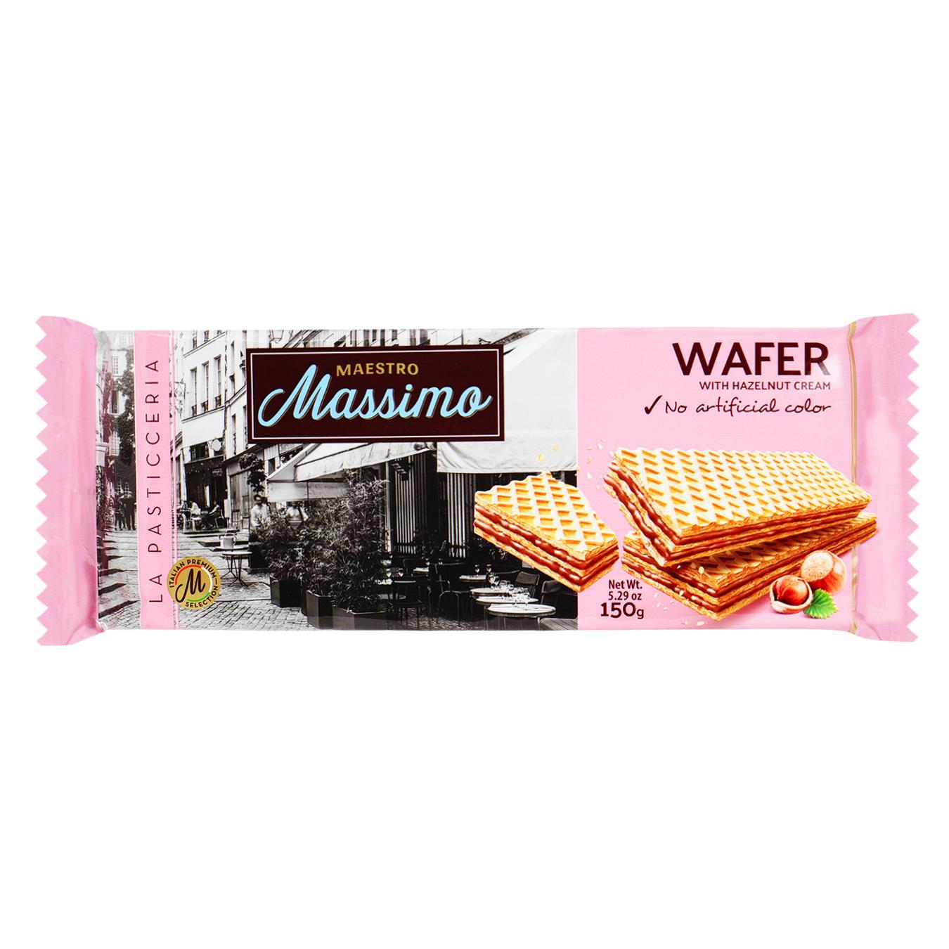 Waffle Massimo hazelnut flavor 150g
