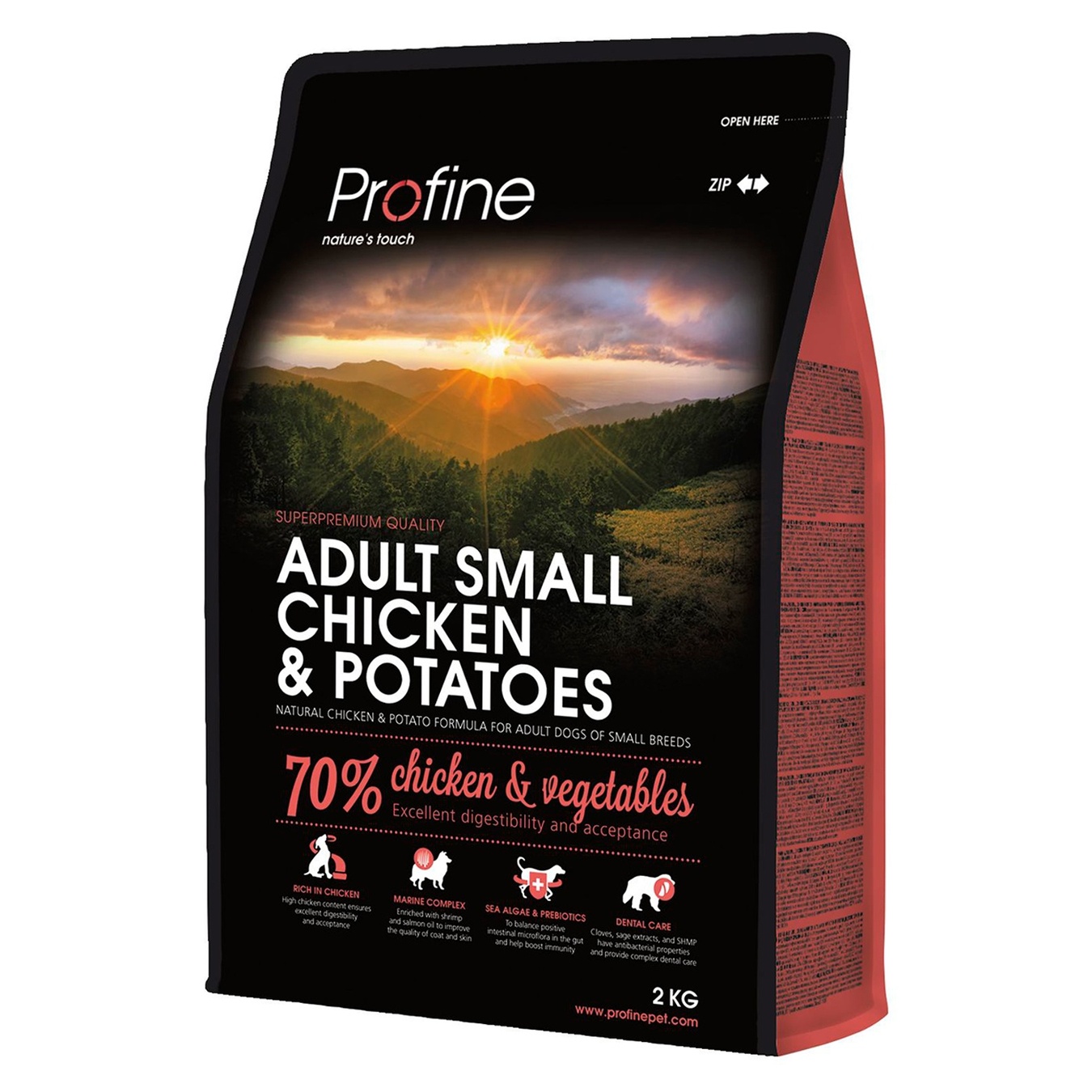 Profine dry dog food for small breeds with chicken 2 kg