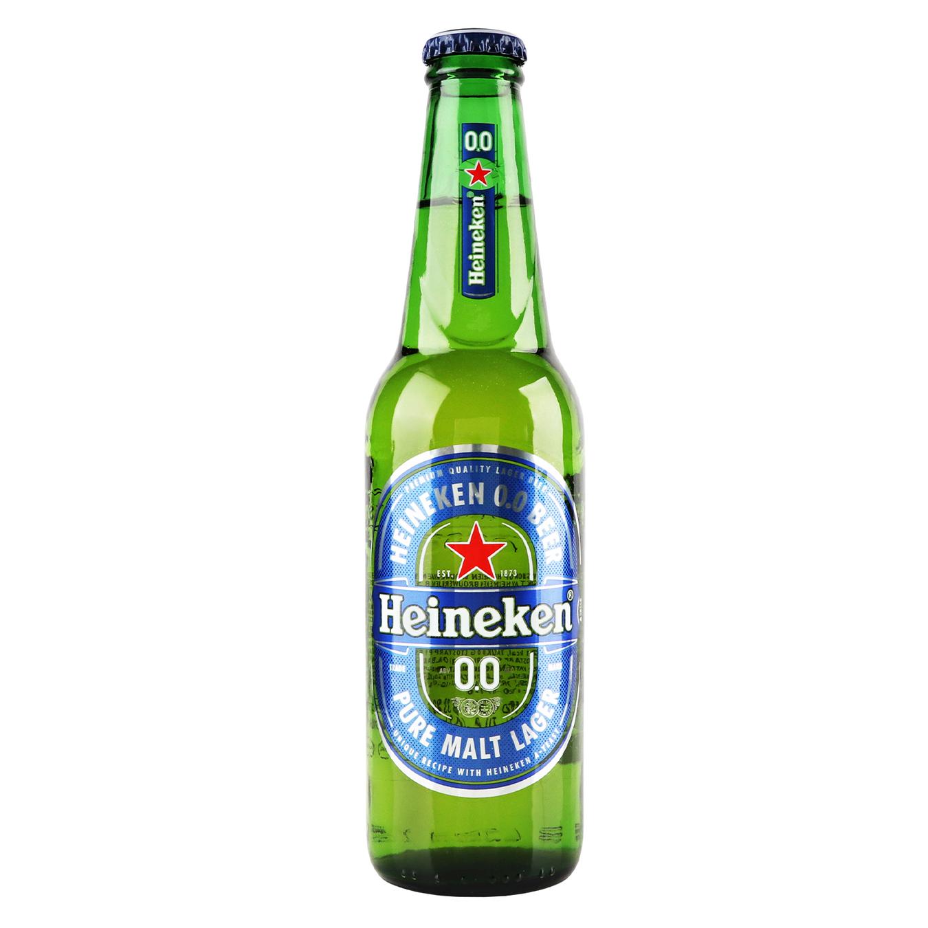 Пиво Heineken безалкогольное светлое 0,33л стекло