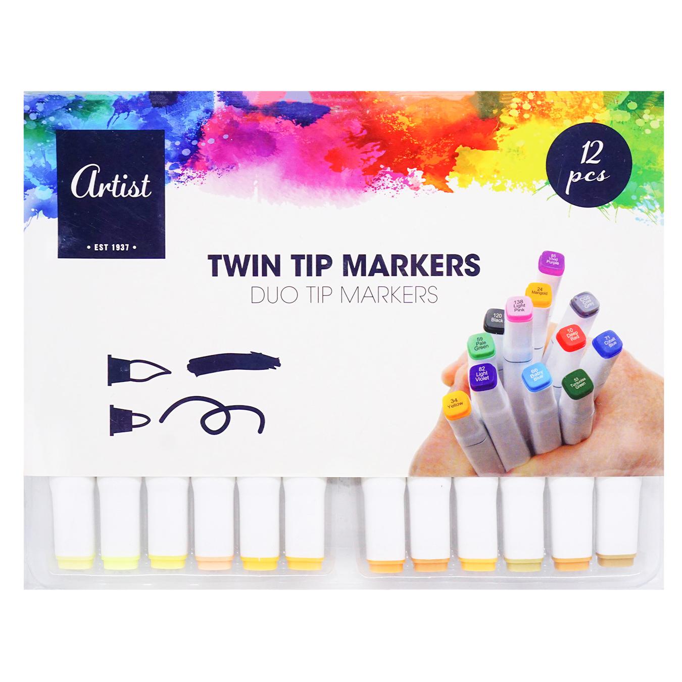 Koopman Duo markers for drawing 12 pcs