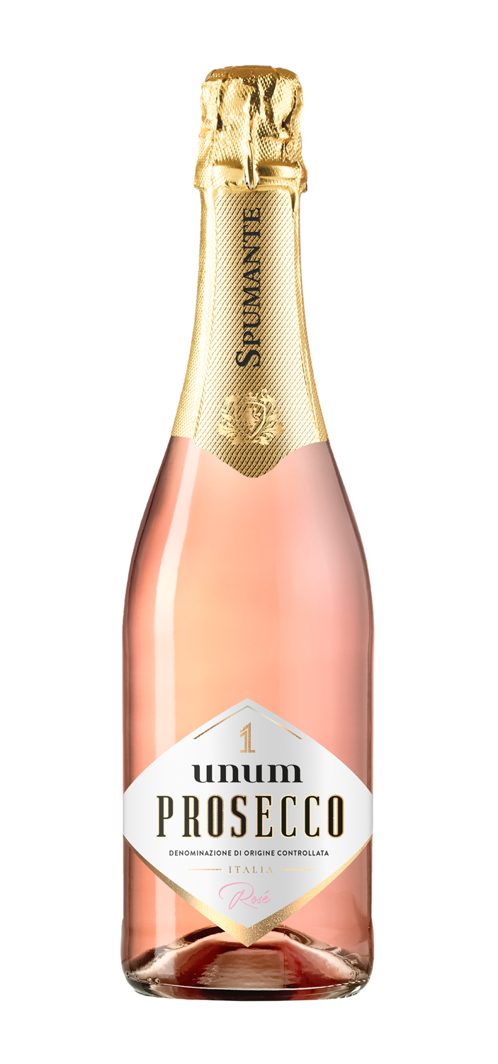 Вино игристое Unum Prosecco розовое брют 11,5% 0,75л