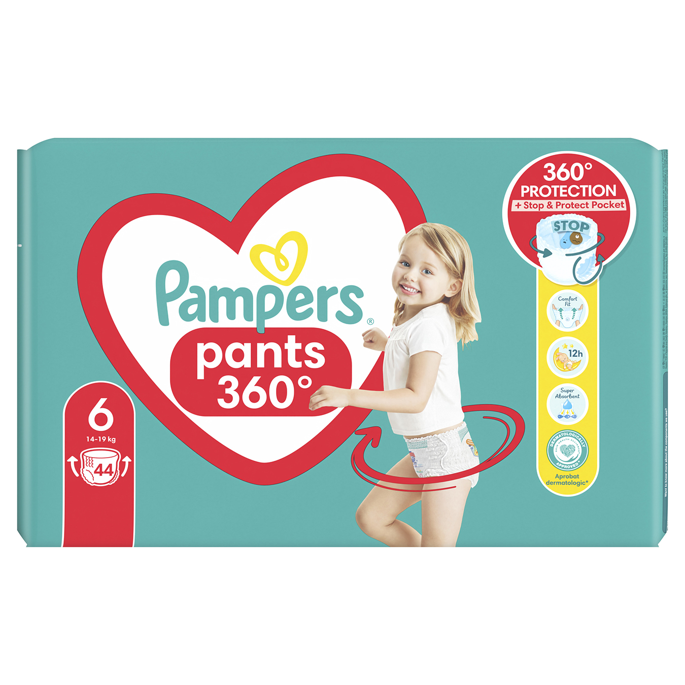 Подгузники-трусики Pampers Pants размер 6 Extra Large 15+кг 44шт