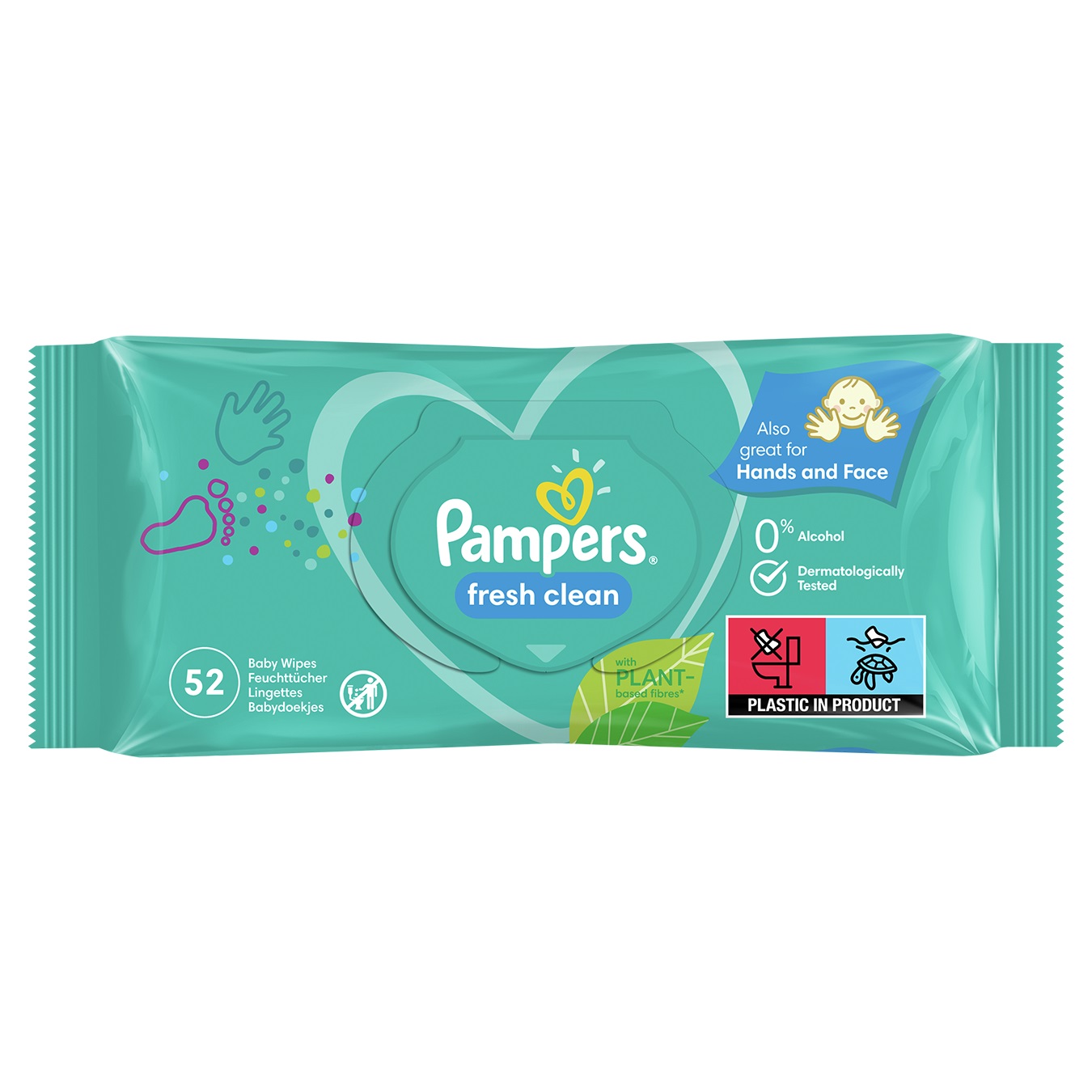 Pampers Fresh Clean Wipes 52pcs