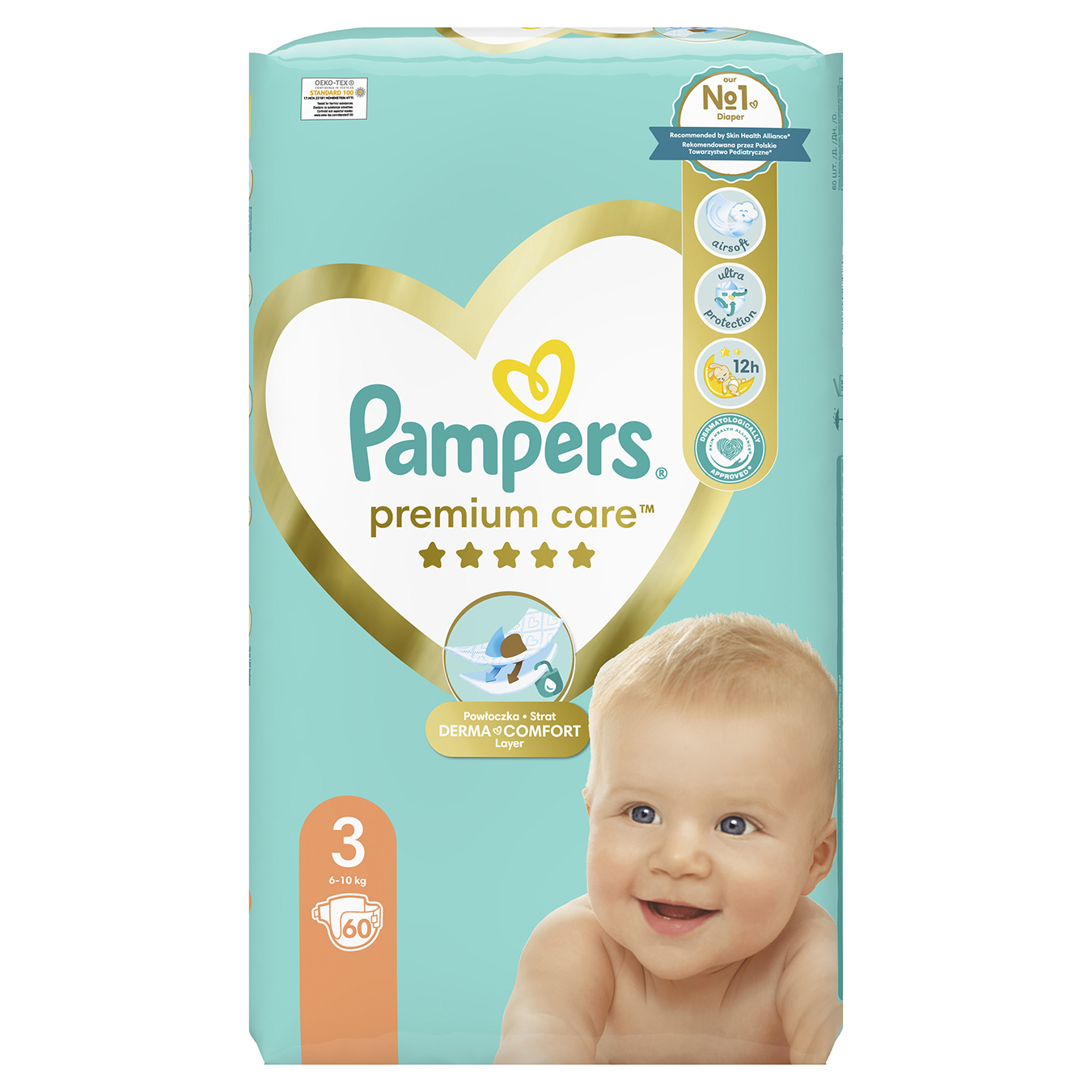 Pampers Premium Care 3 Midi Economy Diapers 60 pcs