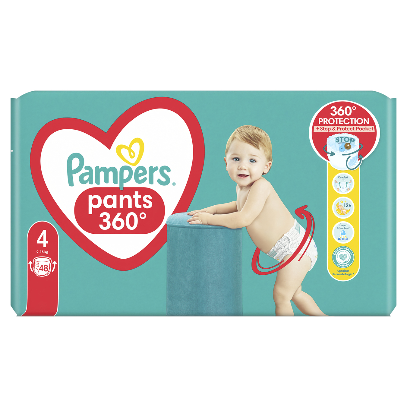 Подгузники-трусики Pampers Pants Maxi детские одноразовые 9-15 кг 48шт
