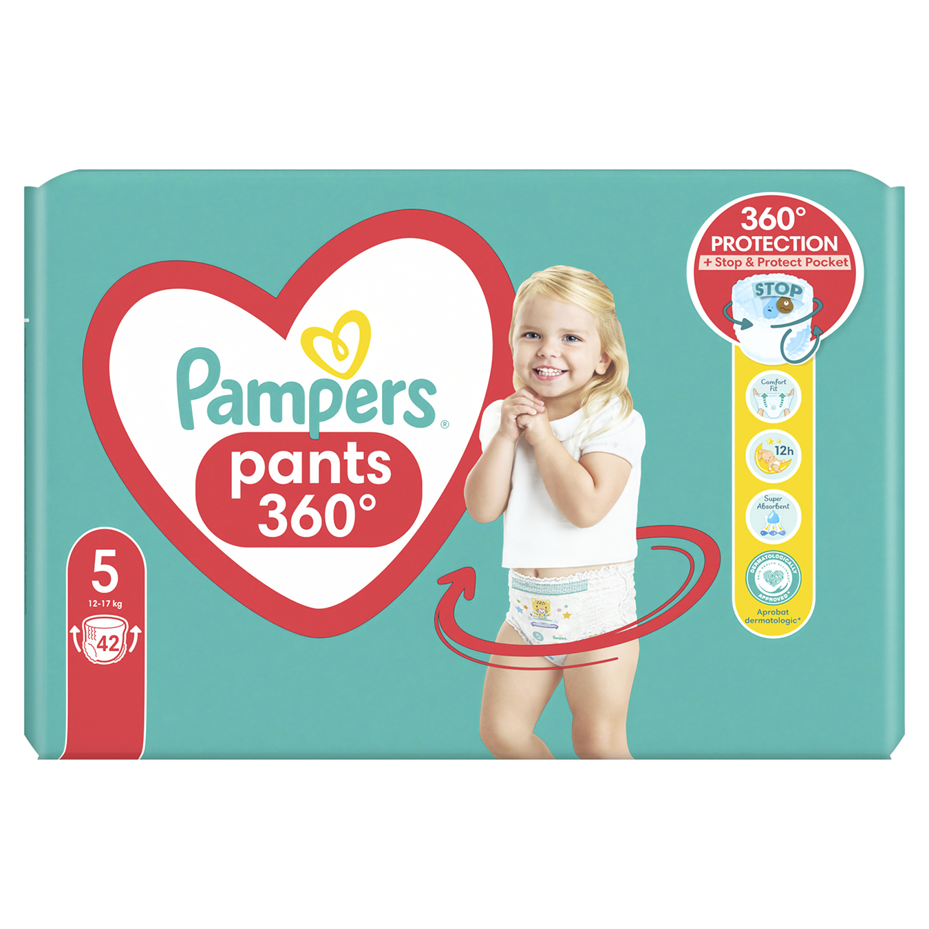Підгузки-трусики Pampers Pants розмір 5 Junior 12-17кг 42шт