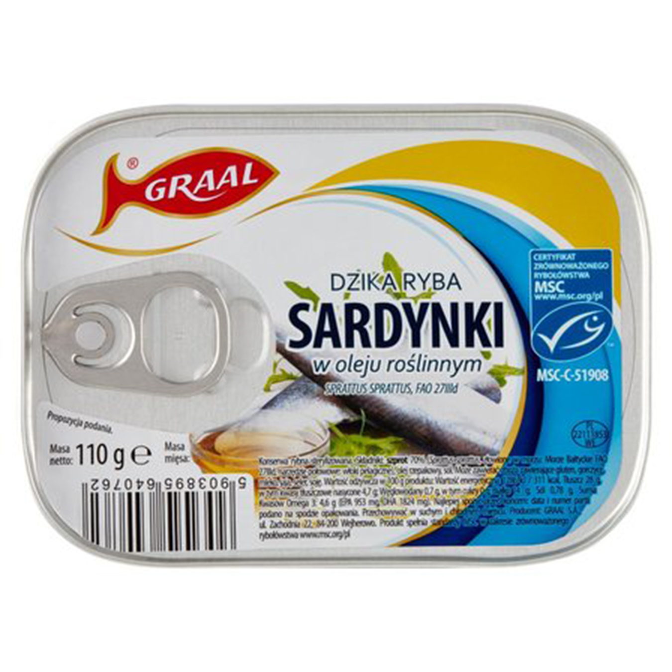 Graal sardines in oil 110g