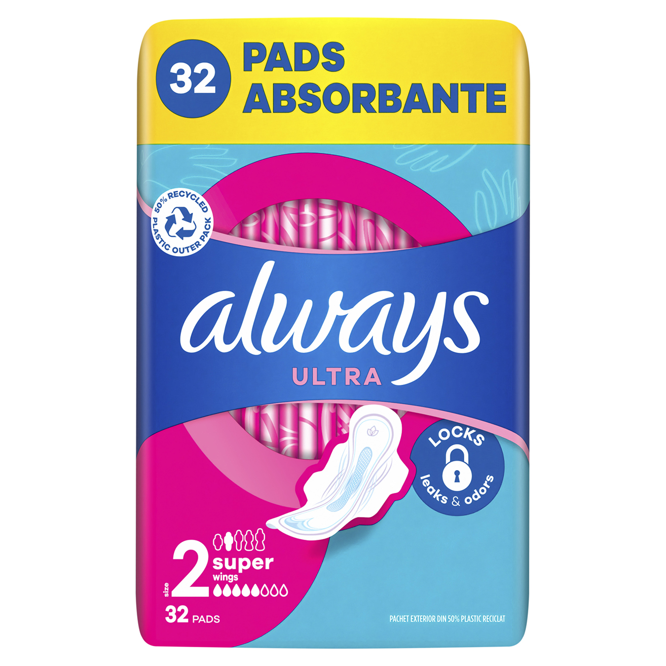 Pads Always ultra women's hygienic ultra-thin scented super quatro 32 pcs